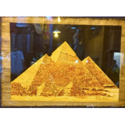 Gold thread painting Copper frame
