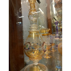 Golden glass vase